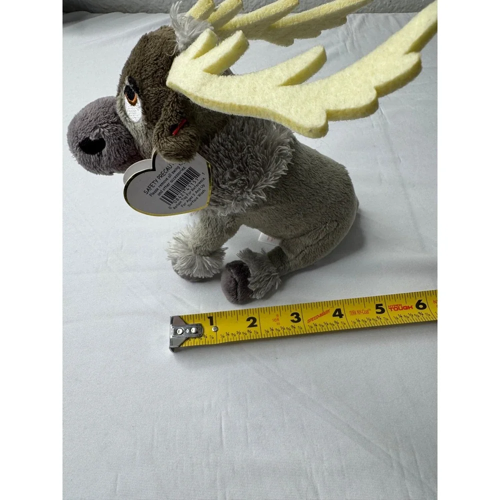 Ty Beanie Babies Disney Frozen Sven Reindeer Sparkle Plush 2014 Grey Brown 41151